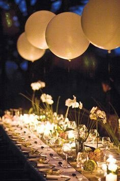 decir de ballons pour centre de table mariage